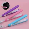 Hair Curlers Straighteners 1PC New Curling Iron Mini Hair Iron Pink Corrugated Plate Electric Curling Iron Hair Art Styling ToolsL231222