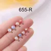 20g acciaio al titanio asta sottile amore orecchio osso chiodo vite posteriore orecchino borchie palla di torsione dormire senza rimuovere le unghie delle orecchie moda piercing orecchini perno per le donne all'ingrosso