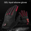 Gants de cyclisme 1 paire unisexe anti-dérapant Absorption écran tactile moto vélo pour Sports de plein air