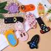 Baby Teethers Toys 1PC Silicone Wooden Ring Rudder Shape Kid Toy Gift Food Grade Childrens Goods Teething 230427