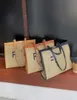 Модные популярные сетчатые полые тканые сумки с буквой F, домашний декор для лета, соломенная пляжная сумка-тоут, пляжная сумка на плечо2717609