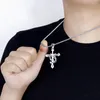 Chains 2023 Zodiac Cross Men's Necklace Pendant Titanium Steel Stainless Jewelry Niche Design Sense Accessories Luxury Chain