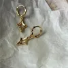 Boucles d'oreilles créoles en forme de croix pour femmes et filles, Vintage coréen, bijoux de fête de mariage, cadeau Eh104, 2023