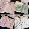 Sexig pyjamas pyjamas kvinnors korta ärm lapel cardigan sexig spets enkel casual wear set sommar pjs satin pyjamas lämplig för unga kvinnor 231128