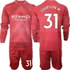 Club Team 22/23 Mens Soccer GK Joe Hart Jersey Set målvakt Långärmning 31 EDERSON MORAES 18 Stefan Ortega 1 Claudio Bravo Football Shirt Kits målmästare MANCHENG