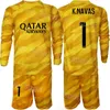 Club Team Men Youth Soccer Goalkeeper Nicolas Douchez Jersey Set 23-24 Long Sleeve GK Alphonse Areola Gianluigi Donnarumma Keylor Navas Rico Football Shirt BaLi