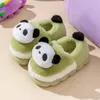 Pantofola Panda Coniglio 3D Ragazze Ragazzi Scarpe invernali Cute Cartoon Pantofole in cotone per bambini Suola morbida Peluche Calde Pantofole per bambini 231127