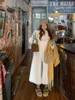Futra kobiecego futra futra puszysta biały sztuczny futra płaszcz dla kobiet w środkowej długości ciepła sztuczna kurtka futra zagęszczona płaszcz damski 231128