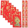 ديكورات الحديقة مظاريف حمراء حزمة صينية السنة الصينية ورقة الكتابة رسالة الحظ محفظة الجيب التقليدية