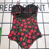 Sexy Print Backless Bikini Fashion Suspender Tank Top One Piece Swimsuit Pool Party Sunbathing Designer Swimwear