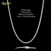 Bra pris GRA -certifierade VVS Moissanite 925 Sterling Silver Solid Gold Tennis Chain VD9O