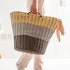 組織Rattan Large Laundry Basket Clothers Organizer Kids Toys Toys Sndries Storage Baskets Laundry Hamp