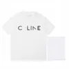Tasarımcı Yeni Kadınlar Tişört Yüksek Baskı 2023 Yaz Özel Grid Mektubu Unisex Gevşek Kol T-Shirt