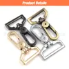 Bag Parts Accessories 5pcs 25/32/38mm Metal D Ring Swivel Bags Strap Buckles Clasp Snap Hook For Leather Craft Webbing Keychain Part Accessories 231128