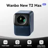 Projectoren WANBO T2 Max Projector 1080p Full Hd Android 9.0 Mini Wifi Autofocus 450Ansi Draagbare HIFI Geluid Thuis Buiten 231128