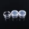 3 5 8 10 15 20 ML Clear Plastic Jar With PE Cap Cosmetic Cream Pot Container Makeup Eye Shadow Nails Powder Jewelry Bottle Rwukg