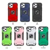 Coques de téléphone pour Samsung Galaxy A12 A22 A32 A52 A14 A24 A34 A54 4G 5G Une série avec porte-anneau Béquille Support en métal 4 coins Protection complète Couverture antichoc