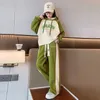 Clothing Sets Korean Teenager Spring and Autumn Girls Casual Suit Childrens Hooded Sports Two-piece Tracksuit for Kids Christmas Sets 231127