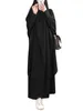 Ethnische Kleidung 15 Farben Muslim Abaya Frauen Hijab Kleid Set Gebet Kleidungsstück Lange Khimar Ramadan Kleid Abayas Rock Sets Islamische Kleidung