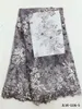 Ткань с бисером, африканское кружево, красивая французская тюль, кружевная ткань, 5 ярдов, с цветочным узором, оптовая продажа для свадебной вечеринки, JLW106