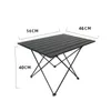 Camp Furniture High Strength Aluminum Alloy Portable Ultralight Folding Camping Table Foldable Outdoor Dinner Desk For Family Party Picnic BBQ