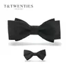 Bow Ties Designer Star Yarn Black Bow Tie For Men Wedding Groom Man Suit Dress Bow Tie Baby Tie 231128