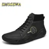 Stivali EMOSEWA Stivali da neve da uomo Inverno Peluche Caldi Stivali da moto da uomo Moda Antiscivolo Stivaletti da uomo Impermeabili Autunno Uomo Scarpe da lavoro 231128