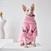 Odzież INS Zimowe ubrania na zwierzęta słodkie różowe spynksowe ubranie kota ciepłe kostium dla psa xs maleńka koszula