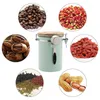 Vorratsflaschen Kaffeebohnenbehälter 1,8 l Edelstahl-Lebensmittelglas mit Silikonring Küchenbedarf kann für Küchen und Esszimmer