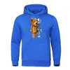 Erkek Hoodies Yani sen bir robot ayısın Baskı Mens Moda Moda HOVY Hip Hop Polar Sokak Giyin