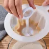 100/200/400 메쉬 부엌 너트 우유 밀리 밀기 초파인 메쉬 스트레이너 콩을위한 나일론 메쉬 필터 스푼