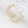 Hoop Boucles D'oreilles De Mode Multicolore Goutte À Goutte Fleur D'huile Pour Les Femmes Bijoux Accessoires De Noce En Gros