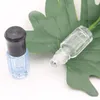 Petite bouteille à roulettes en verre colorée de 3 ml, mini bouteilles d'huile essentielle de 6 ml avec rouleau en acier inoxydable sur boule Nxldi