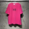 Tasarımcı Yaz Kadın Tişört Yüksek Baskı 2023 Yaz Aile Sevgililer Günü Özel 520 Kapsül Serisi Sleeve T-Shirt