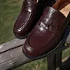 Geklede schoenen Lente Dikke zolen College-stijl Casual echt leer Mode Vrouwelijke Britse Ronde Neus Instappers Dames Loafers