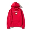 Sweat à capuche pour hommes, ample, Hip Hop, Harajuku, drapeau palestinien, rétro, automne/hiver, Couple palestinien