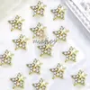 Nail Art Decorations 10pcs Star Nail Art Charms Crystal Rhinestone Silver 3D Star Decorations Metal Jewelry Metal Deco Accessories 231127