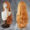 Anime Costumes High Quality Adult Nami Cosplay Wig Women 75cm Long Curly Wavy Orange Heat Resistant Hair Anime One Piece Cosplay Wigs + Wig Cap zln231128