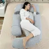 Maternity Pillows Sleeping Support Pillow For Pregnant Women Body Cotton Rabbit U Shape Maternity Pillows Pregnancy Side Sleepers Q231129