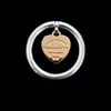 Brand Charm TFF S925 Silver Rose Gold Love Pendant Ring Light Luxury Simple Fashion Par Gift