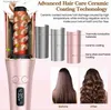 Curling Irons Auto Hair Curler Automatisk curlingjärn Wand Roterande curling Wand LCD Hårrimper Fast Heat Spin Iron för hårstyling Q231128