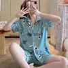 家庭用服新しい女性スリープウェア漫画パジャマ