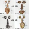 庭の装飾面白い老人の木の顔ハガーアート屋外の面白い彫刻気まぐれな装飾231127