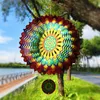 Garden Decorations 3D Rotating Chime Wind Rotating Garden Balcony 12 inch Hanging Decoration Outdoor Bird Feather Wind Spinner LT679