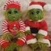 Grinch Doll Cute Christmas Stuffed Plush Toy Xmas Gifts For Kids Home Decoration In Stock 12 LL