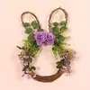 Flores decorativas para a porta da porta da frente Decoração de parede Decoração de Páscoa Greathaster Twig Age of Wrath Dia dos namorados com luzes