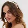 Pinces à cheveux FASHIONSNOOPS Design Bandeau Femmes Accessoires Imitation Perles Bandeau Filles Élégant Bande De Mariage Chapeaux