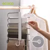 Cabides racks Ecoco calças dobráveis ​​rack rack hast hast haste lenço de lençol da barra de toalhas para roupas de vestuário de roupas ferramentas de armazenamento