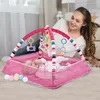 Rattles Mobiles Baby Fitness Frame Crawl Game Blanket Multifunctional Pad Fence Crawl Pad Baby Carpet Children's Activity Pad Gym Education Toys 230427