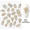 Decorazioni per nail art 4510 pezzi zircone pendente in oro ciondoli per unghie di lusso lega 3D perla metallo manicure unghie accessori unghie fai da te decorazioni giapponesi parti 231127